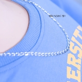 Dây Chuyền Bạc Cho Bé Kiểu Mắt Xích Thưa Trơn Đơn Giản  D2411120047