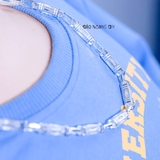 Dây Chuyền Bạc Cho Bé Kiểu Ống Đúc Bản To Cá Tính Phong Cách D2411120004