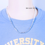 Dây Chuyền Bạc Cho Bé Kiểu Ống Đúc Dài Khắc Chéo D2411120001