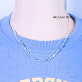 Dây Chuyền Bạc Cho Bé Kiểu Dây Mè Dẹt Chắc Chắn Nhiều Style D2411120033