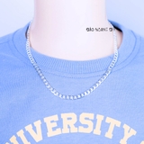 Dây Chuyền Bạc Cho Bé Kiểu Mắt Xích Thưa Tinh Tế