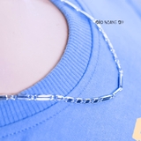 Dây Chuyền Bạc Cho Bé Kiểu Dây Mè Dẹt Chắc Chắn Nhiều Style D2411120034
