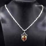 Mặt Dây Chuyền Bạc Nữ Phong Thủy S925 Đá Ghép Nhiều Màu