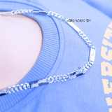 Dây Chuyền Bạc Cho Bé Bản Dẹt 2 Style D2411120014