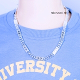 Dây Chuyền Bạc Cho Bé Bản Dẹt Hình Trăng Sao D2411120013