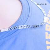 Dây Chuyền Bạc Cho Bé Bản Dẹt Hình Trăng Sao D2411120013