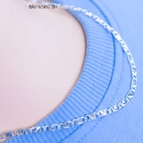 Dây Chuyền Bạc Cho Bé Kiểu Dây Mè Dẹt Chắc Chắn Nhiều Style D2411120032