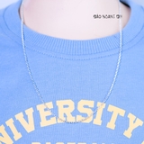 Dây Chuyền Bạc Cho Bé Mắt Xích Vuông Cứng Cáp Chắc Chắn