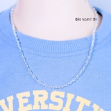 Dây Chuyền Bạc Cho Bé S990 Kiểu Dây Xoắn Bền Đẹp Chắc Chắn D2411120043