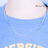 Dây Chuyền Bạc Cho Bé Mắt Kiểu Dây Tròn Xoắn Sợi Tinh Tế D2411120044