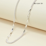 Dây Chuyền Bạc Cho Bé Sợi Nhỏ Đặc Chắc Chắn Bền Đẹp  D2411120023