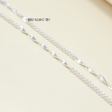 Dây Chuyền Bạc Cho Bé Sợi Nhỏ Đặc Chắc Chắn Bền Đẹp  D2411120023