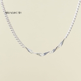 Dây Chuyền Bạc Cho Bé Sợi Nhỏ Đặc Chắc Chắn Bền Đẹp  D2411120023