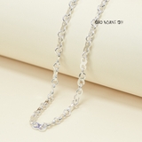 Dây Chuyền Bạc Cho Bé Mắt Xích Số 8 Dày Cứng Cáp D2411120049