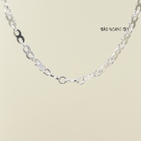 Dây Chuyền Bạc Cho Bé Mắt Xích Số 8 Dày Cứng Cáp D2411120049