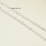 Dây Chuyền Bạc Cho Bé Kiểu Sợi Xoắn Dày Dặn Chắc Chắn D2411120051