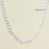 Dây Chuyền Bạc Cho Bé Kiểu Mắt Xích Thưa Bản To  D2411120048