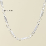 Dây Chuyền Bạc Cho Bé Kiểu Ống Đúc Cứng Cáp Nhiều Style D2411090022