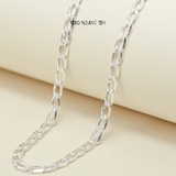 Dây Chuyền Bạc Cho Bé Kiểu Mắt Xích Thưa Trơn Đơn Giản  D2411120047