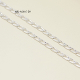 Dây Chuyền Bạc Cho Bé Kiểu Mắt Xích Thưa Trơn Đơn Giản  D2411120047