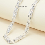 Dây Chuyền Bạc Cho Bé Kiểu Ống Đúc Bản To Cá Tính Phong Cách D2411120004