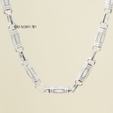 Dây Chuyền Bạc Cho Bé Kiểu Ống Đúc Bản To Cá Tính Phong Cách D2411120004