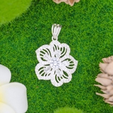 Mặt Dây Chuyền Bạc Nữ Hoa 5 Cánh Đá 6Ly5 M2409240008