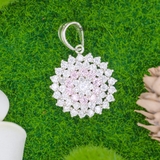 Mặt Dây Chuyền Bạc Nữ Hoa Đá Nhiều Tầng Sang Trọng Quyến Rũ M2409240009