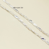 Dây Chuyền Bạc Cho Bé Kiểu Dây Mè Dẹt Chắc Chắn Nhiều Style D2411120033