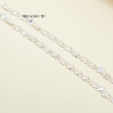 Dây Chuyền Bạc Cho Bé Kiểu Dây Mè Dẹt Chắc Chắn Nhiều Style D2411120030