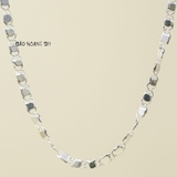 Dây Chuyền Bạc Cho Bé Kiểu Dây Mè Dẹt Chắc Chắn Nhiều Style D2411120030