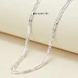 Dây Chuyền Bạc Cho Bé Kiểu Dây Mè Dẹt Chắc Chắn Nhiều Style D2411120034