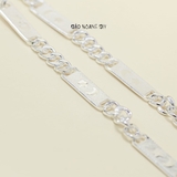 Dây Chuyền Bạc Cho Bé Bản Dẹt Hình Trăng Sao D2411120013