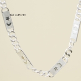 Dây Chuyền Bạc Cho Bé Bản Dẹt Hình Trăng Sao D2411120013