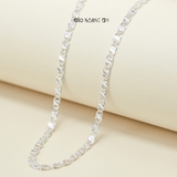 Dây Chuyền Bạc Cho Bé Kiểu Dây Mè Dẹt Chắc Chắn Nhiều Style D2411120031