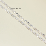 Dây Chuyền Bạc Cho Bé Kiểu Dây Mè Dẹt Chắc Chắn Nhiều Style D2411120031