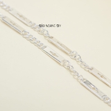 Dây Chuyền Bạc Cho Bé Bản Dẹt Hình Dấu Thập  D2411120012