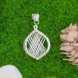 Mặt Dây Chuyền Bạc Nữ S925 Hình Chiếc Lá Phay Sáng  M2409220014