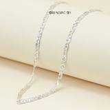 Dây Chuyền Bạc Cho Bé Kiểu Dây Mè Dẹt Chắc Chắn Nhiều Style D2411120032