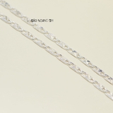 Dây Chuyền Bạc Cho Bé Kiểu Dây Mè Dẹt Chắc Chắn Nhiều Style D2411120032