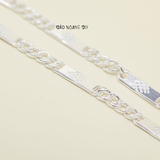 Dây Chuyền Bạc Cho Bé Bản Dẹt 2 Style D2411120015