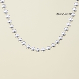 Dây Chuyền Bạc Cho Bé Mắt Hạt Tròn Trơn Xinh Xắn