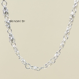 Dây Chuyền Bạc Cho Bé Ống Dẹt Kiểu Hoa Văn Xinh Xắn D2411120025