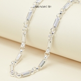 Dây Chuyền Bạc Cho Bé Kiểu Ống Đúc Cứng Cáp Nhiều Style D2411090026