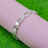 Lắc Tay Bạc Nữ S925 Hình Vuông Kết Hợp Hình Thoi Sáng Tạo L2410060045