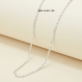 Dây Chuyền Bạc Cho Bé Mắt Xích Vuông Cứng Cáp Chắc Chắn