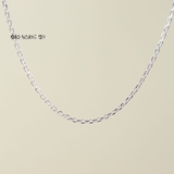 Dây Chuyền Bạc Cho Bé Mắt Xích Vuông Cứng Cáp Chắc Chắn