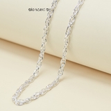 Dây Chuyền Bạc Cho Bé S990 Kiểu Dây Xoắn Bền Đẹp Chắc Chắn D2411120043