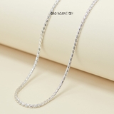 Dây Chuyền Bạc Cho Bé Mắt Kiểu Dây Tròn Xoắn Sợi Tinh Tế D2411120044
