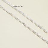 Dây Chuyền Bạc Cho Bé Mắt Kiểu Dây Tròn Xoắn Sợi Tinh Tế D2411120044
